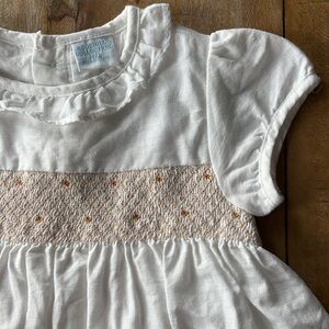 Edgehill Collection smocked linen dress 18m